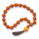 Bagaimana Prayer Beads emoji terlihat di Lg.