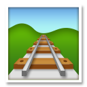 Bagaimana Railway Track emoji terlihat di Lg.