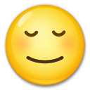 Jak wygląda emoji Twarz z wyrazem ulgi w Lg.