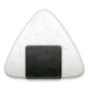 How Rice Ball emoji looks on Lg.