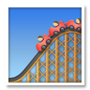 How Roller Coaster emoji looks on Lg.