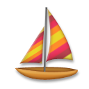 Bagaimana Sailboat emoji terlihat di Lg.