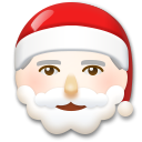 Hoe Kerstman: lichte huidskleur emoji eruit ziet op Lg.