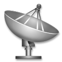 Hvordan Satellittantenne emoji ser ut på Lg.