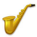 Bagaimana Saxophone emoji terlihat di Lg.