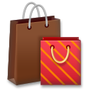 Bagaimana Shopping Bags emoji terlihat di Lg.