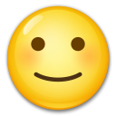 How Slightly Smiling Face emoji looks on Lg.