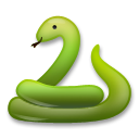 Bagaimana Snake emoji terlihat di Lg.