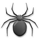 Bagaimana Spider emoji terlihat di Lg.