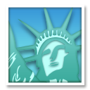 Bagaimana Statue of Liberty emoji terlihat di Lg.