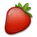 Bagaimana Strawberry emoji terlihat di Lg.