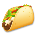 How Taco emoji looks on Lg.