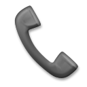 How Telephone Receiver emoji looks on Lg.