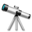 Bagaimana Telescope emoji terlihat di Lg.