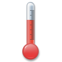 Bagaimana Thermometer emoji terlihat di Lg.