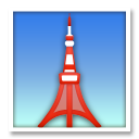 Bagaimana Tokyo Tower emoji terlihat di Lg.