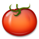 Como o emoji do Tomate é exibido no Lg.