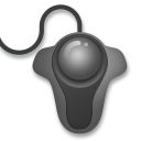 Hoe Trackball emoji eruit ziet op Lg.