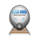 How Train emoji looks on Lg.