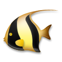 How Tropical Fish emoji looks on Lg.