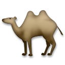 Bagaimana Two-Hump Camel emoji terlihat di Lg.