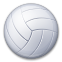 Bagaimana Volleyball emoji terlihat di Lg.