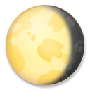 Bagaimana Waning Gibbous Moon emoji terlihat di Lg.