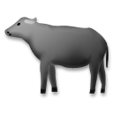 How Water Buffalo emoji looks on Lg.