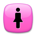 A quoi ressemblent les emoji Symbole Toilettes femmes sur Lg.