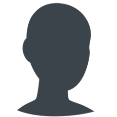 Bagaimana Bust in Silhouette emoji terlihat di Messenger.