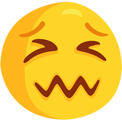 Wie Verwirrtes Gesicht Emoji auf Messenger aussieht.