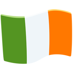 Wie Flagge: Irland Emoji auf Messenger aussieht.