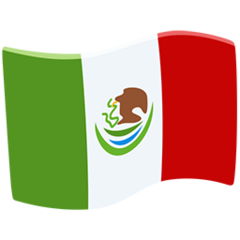 How Flag: Mexico emoji looks on Messenger.