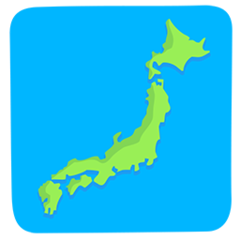 How Map of Japan emoji looks on Messenger.