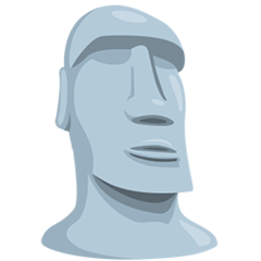 Stoneface Sticker - Moai Golem Emoji,Moai Emoji - Free Emoji PNG