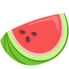 Wie Wassermelone Emoji auf Messenger aussieht.