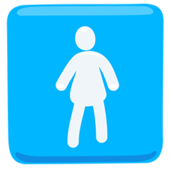 How Women’s Room emoji looks on Messenger.