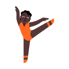 Come Persona che danza: carnagione scura emoji appare su Microsoft.
