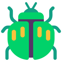 How Beetle emoji looks on Microsoft.