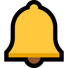 How Bell emoji looks on Microsoft.