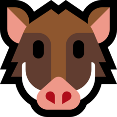 How Boar emoji looks on Microsoft.