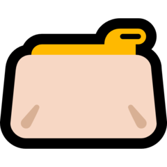 How Clutch Bag emoji looks on Microsoft.