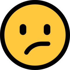 How Confused Face emoji looks on Microsoft.