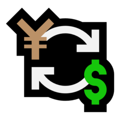 How Currency Exchange emoji looks on Microsoft.