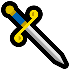 How Dagger emoji looks on Microsoft.