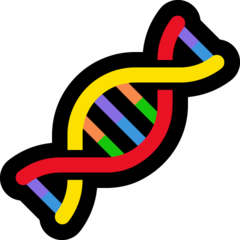 How Dna emoji looks on Microsoft.