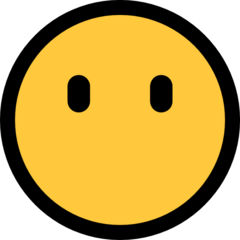 How Face Without Mouth emoji looks on Microsoft.