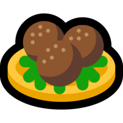 How Falafel emoji looks on Microsoft.