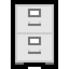 How File Cabinet emoji looks on Microsoft.