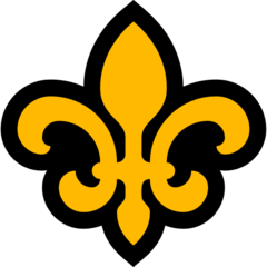 How Fleur-De-Lis emoji looks on Microsoft.